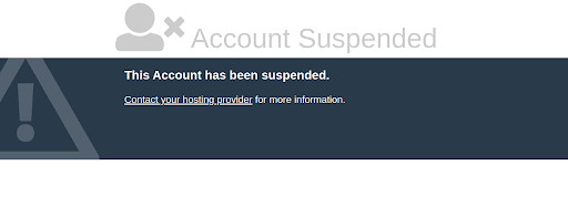 Instant Account Suspension