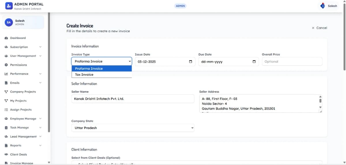 GST-Ready Billing & Invoice Generator